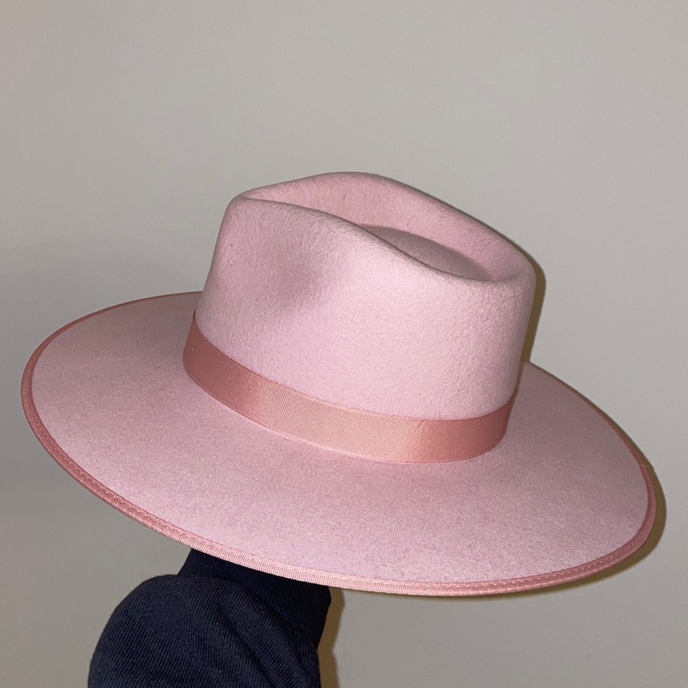 LACK OF COLOR STARDUST PINK RANCHER WOOL HAT SMALL